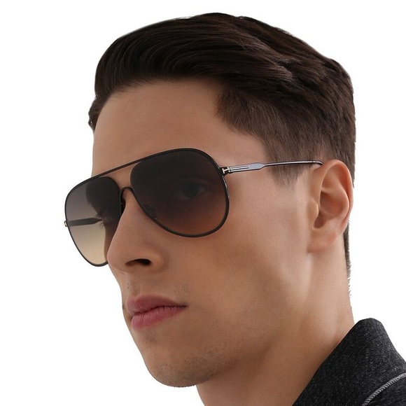 TOM FORD Alec Metal Aviator Sunglasses - Picture 10 of 13